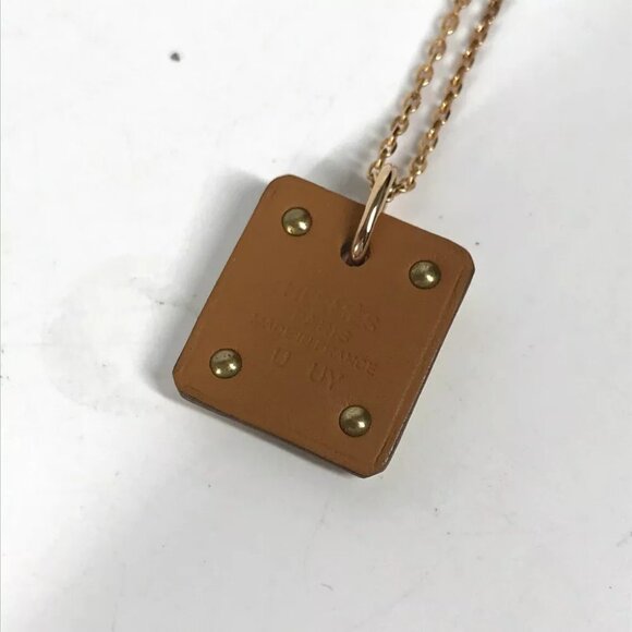 HERMES Accessories Asdu Cool PM Heart Pendant Necklace Unused - Picture 5 of 9